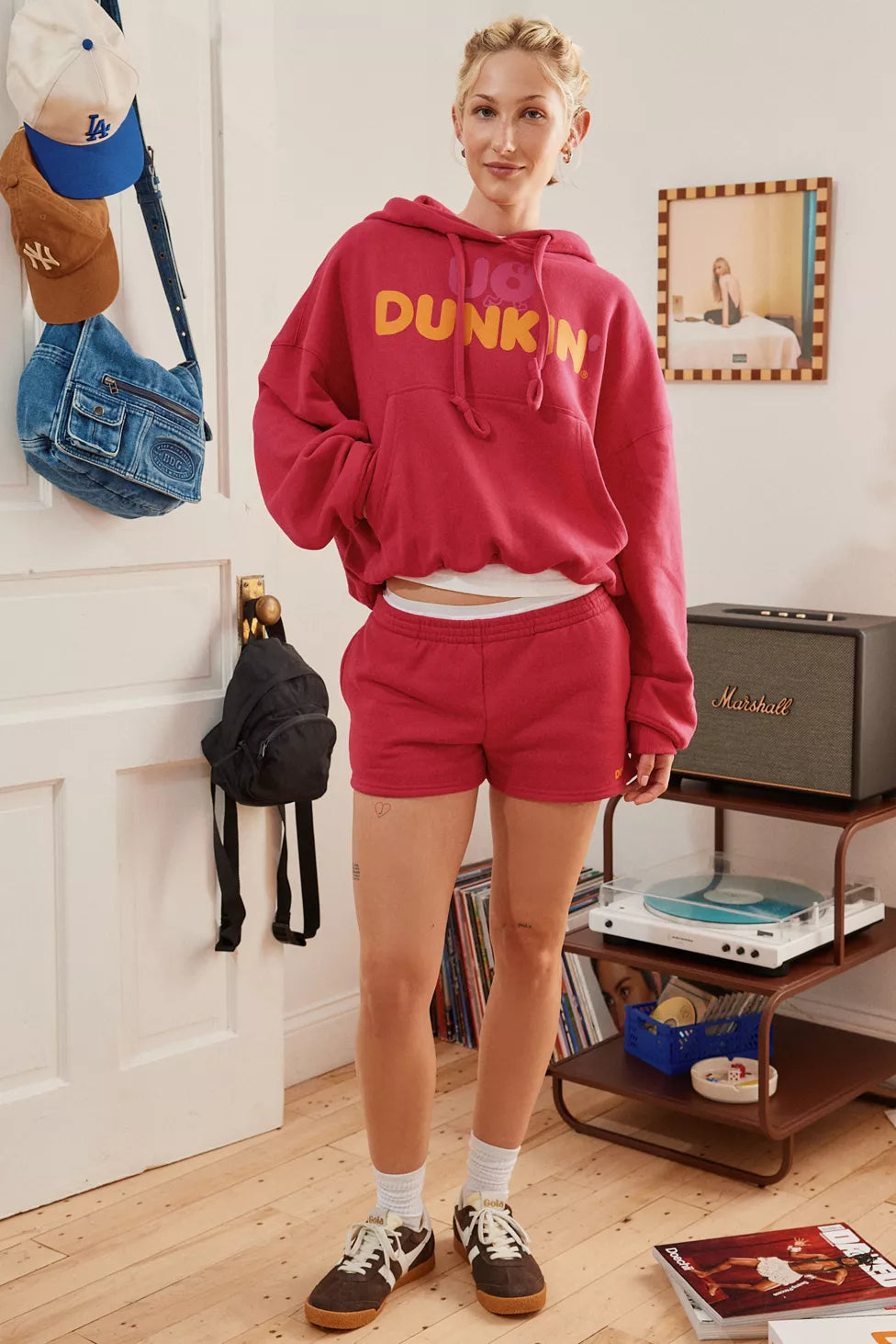 Dunkin' UO Exclusive Graphic Bubble Hoodie Sweatshirt
