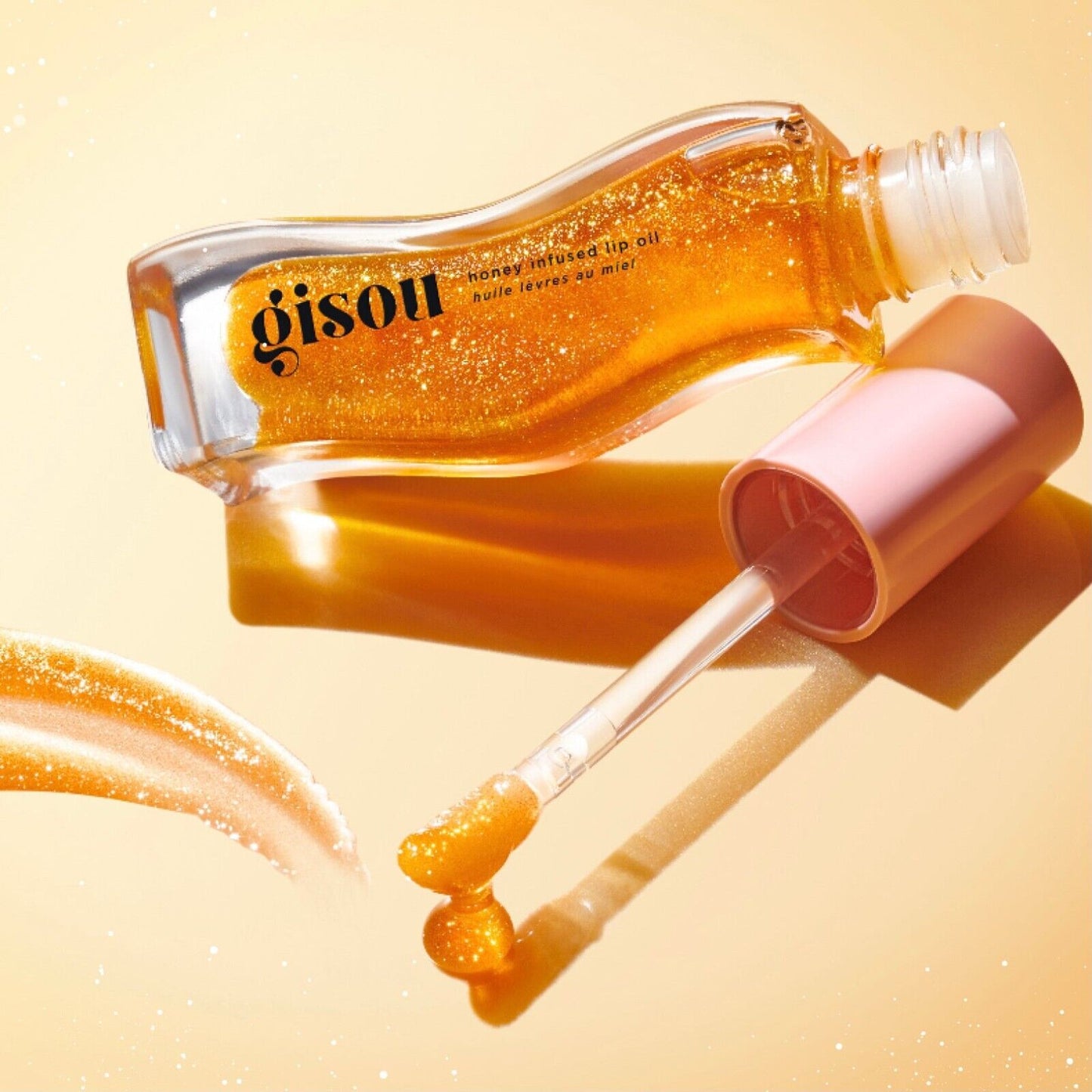Honey Infused Hydrating Lip Oil - Golden Shimmer