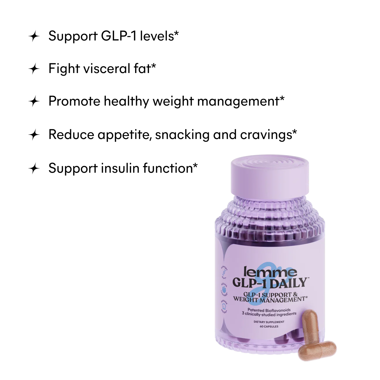 Lemme GLP-1 Daily Support, Appetite & Weight Management Supplement