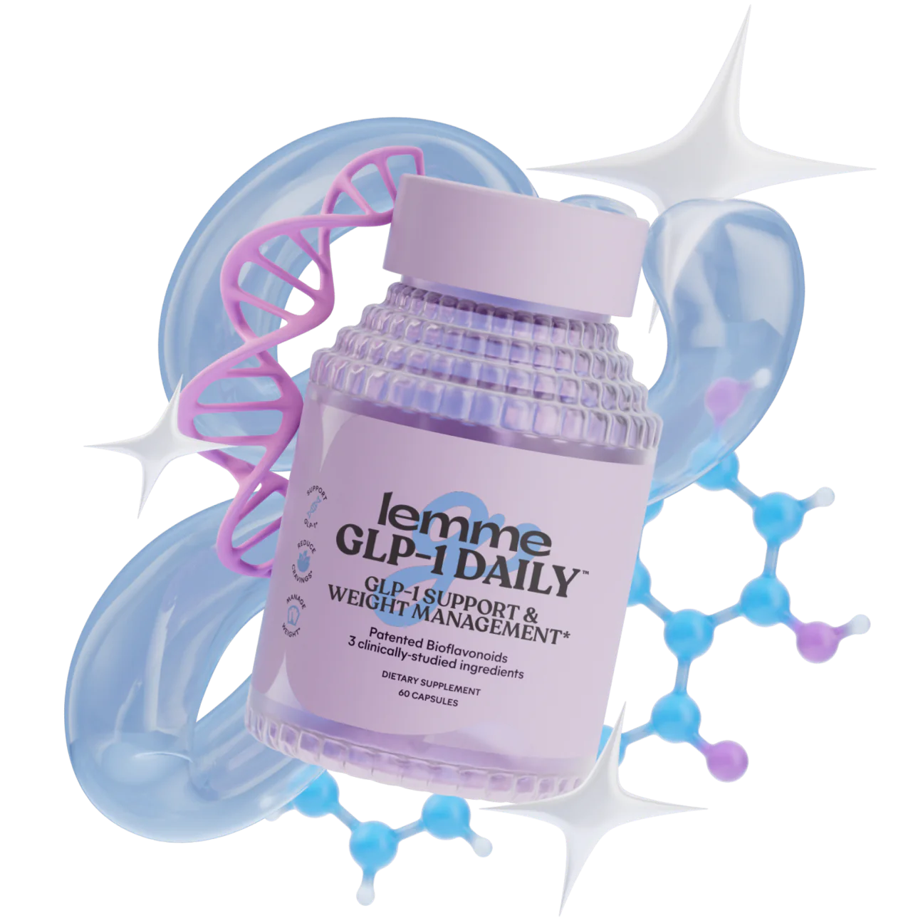 Lemme GLP-1 Daily Support, Appetite & Weight Management Supplement