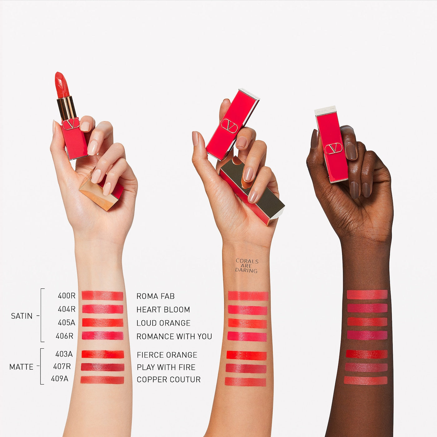 Rosso Valentino Matte Lipstick - 403A Fierce Orange