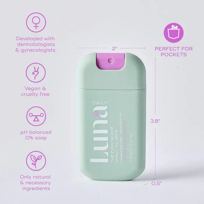The Mini Everywhere Spray-To-Wipe Fragance Free