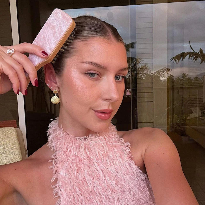 Mini Boar Bristle Hair Brush