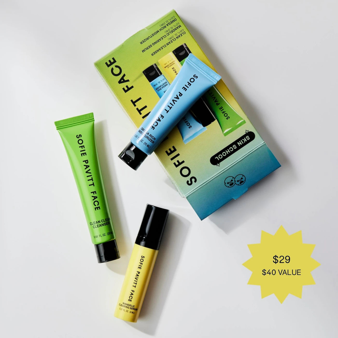 Clear Skin Trial Set: Cleanse, Treat, & Hydrate Minis Set