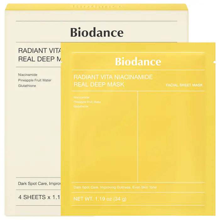 Radiant Vita Niacinamide Real Deep Mask (4 pack)