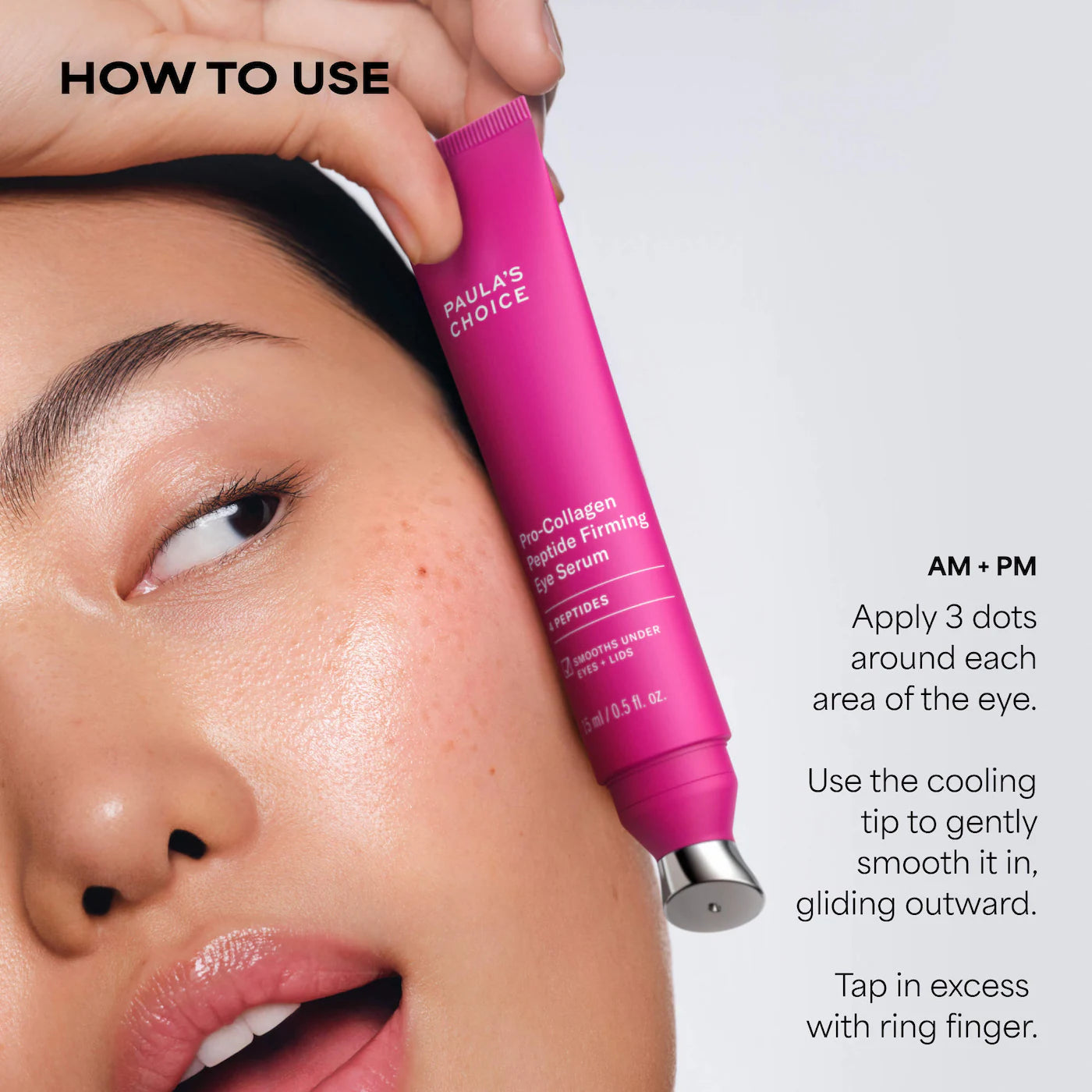Pro-Collagen Peptide Firming Eye Gel Serum to Depuff & Lift