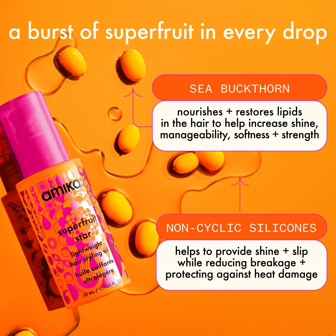 Mini Superfruit Star Lightweight Hair Styling Oil