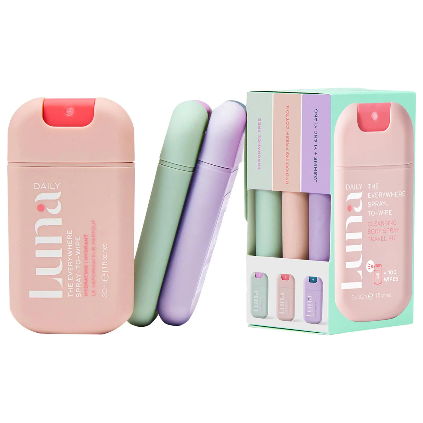 The Everywhere Spray-to-Wipe Mini Trio Holiday Set