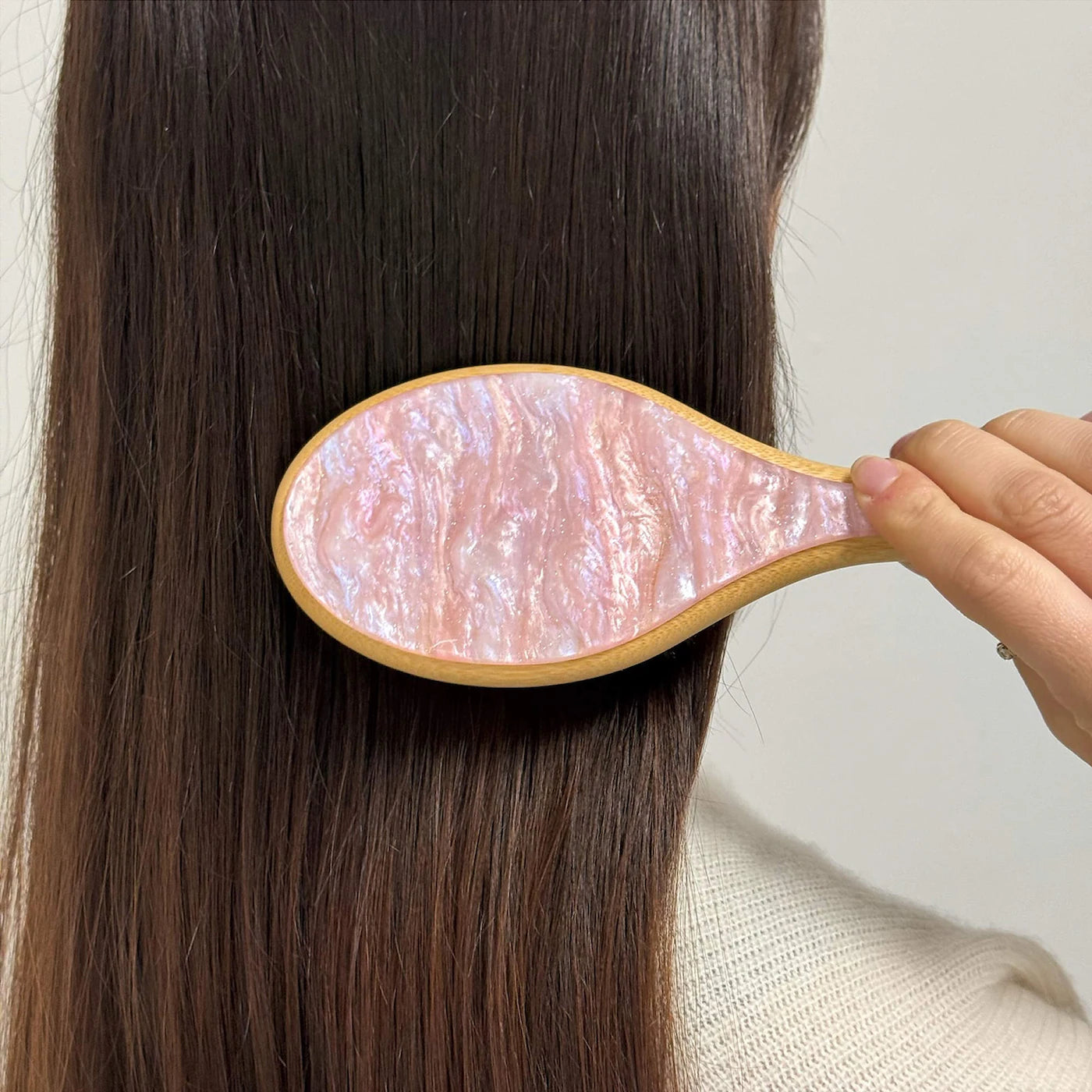 Flat Hair Brush in Pink Sugar