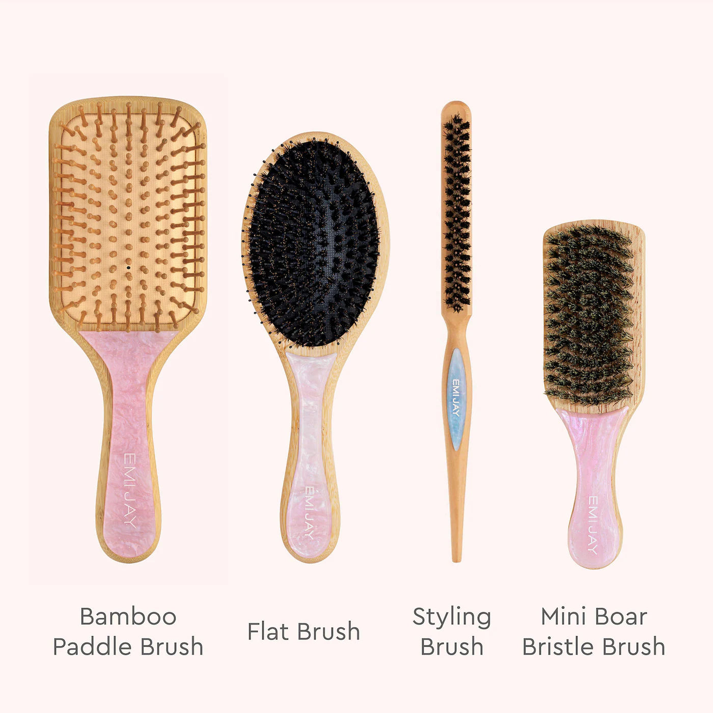 Flat Hair Brush in Pink Sugar