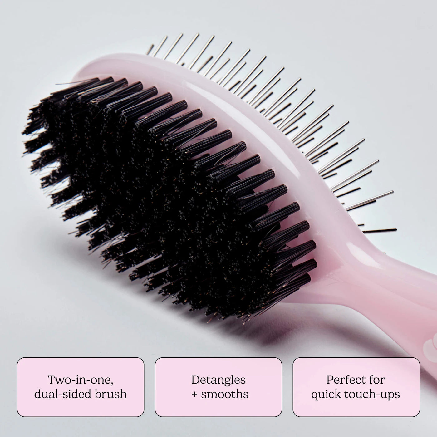 Double Take Dual Sided Detangling and Smooth Hair Brush