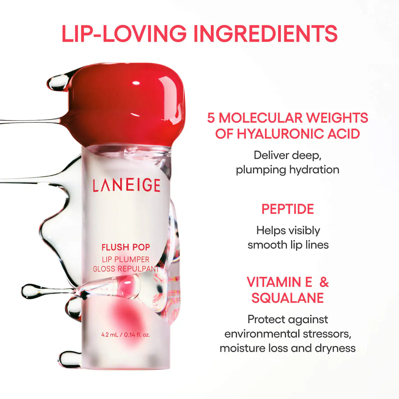 Flush Pop Plumping Peptide Lip Gloss Treatment