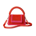 Colorblock Beaded Crossbody Bag