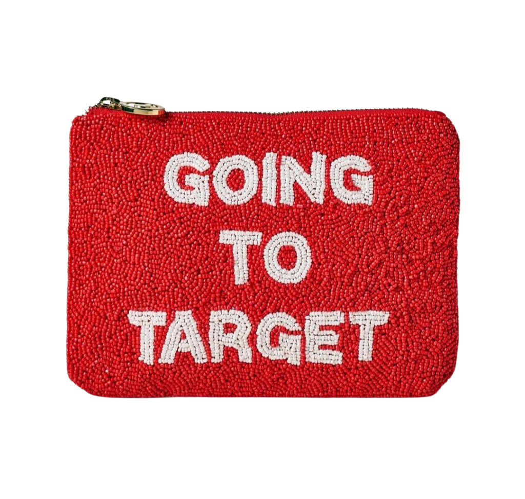 Going to Target Beaded Clutch