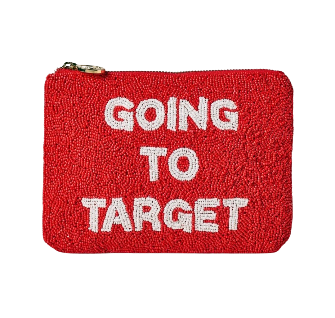 Going to Target Beaded Clutch