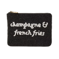 Champagne & French Fries Beaded Clutch