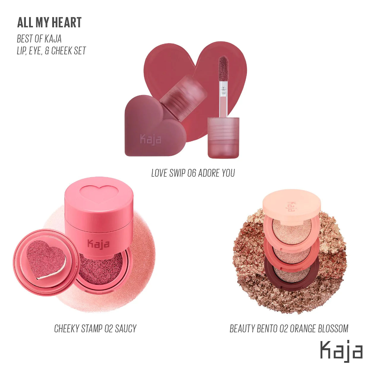 ALL MY HEART Lip, Eye, and Cheek Set