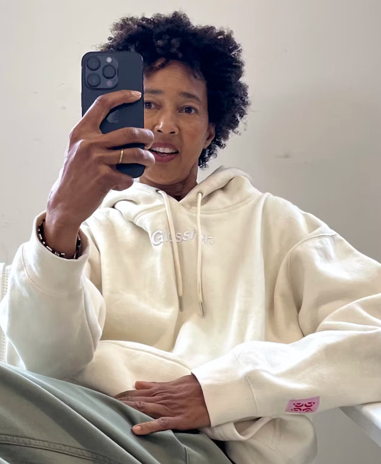 Limited Edition Embroidered Cream Hoodie