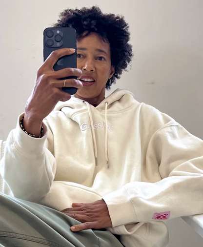 Limited Edition Embroidered Cream Hoodie