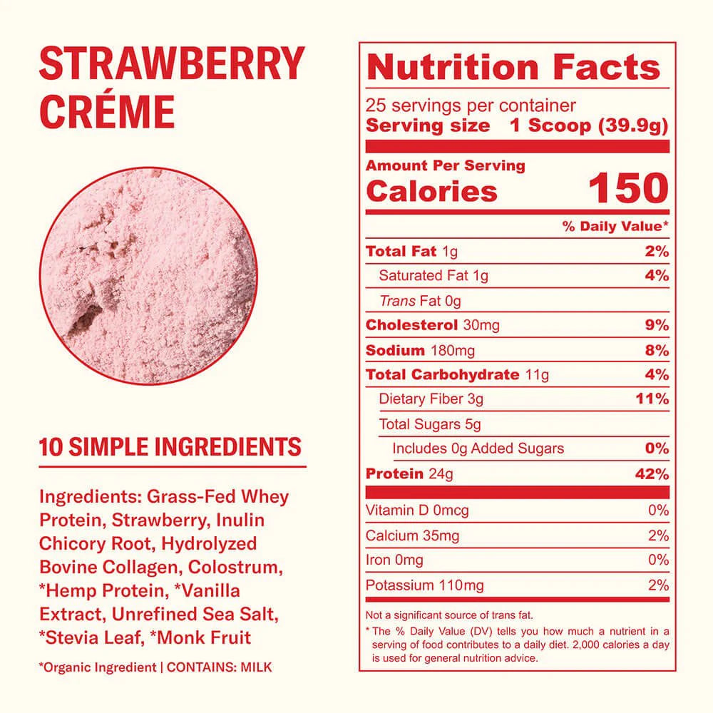 Farmer Protein Powder Strawberry Cream