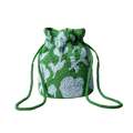 Beaded Classic Rose Drawstring Bucket Bag *Dañada*