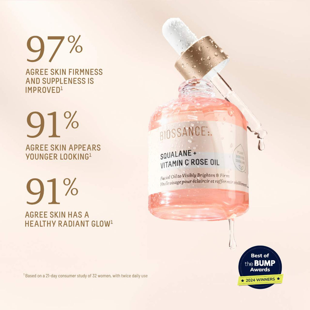 Vitamin C Rose Brightening and Firming Face Oil + Squalane
