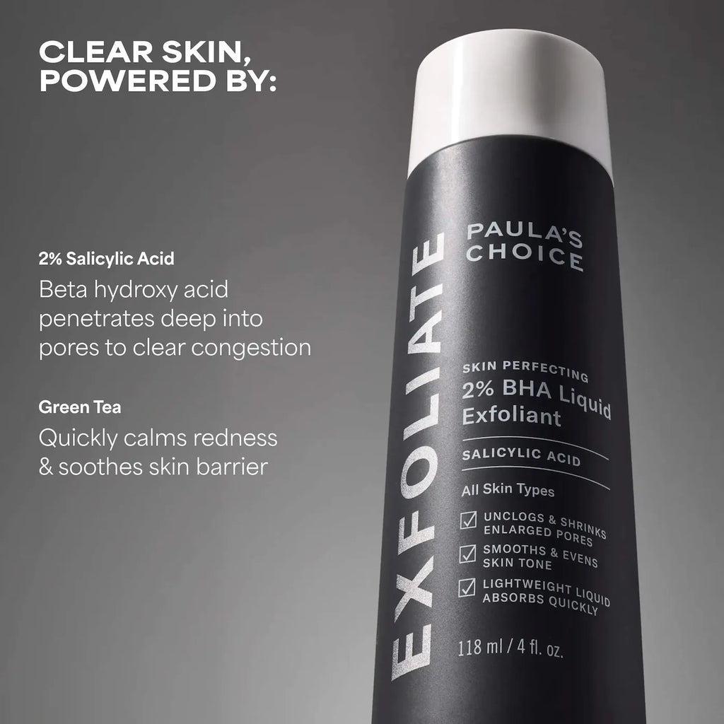 Skin Perfecting 2% BHA Exfoliating Toner for Clear Skin