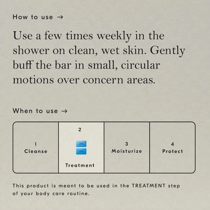Buffing Bar Exfoliating Body Bar for KP and Ingrown Hair