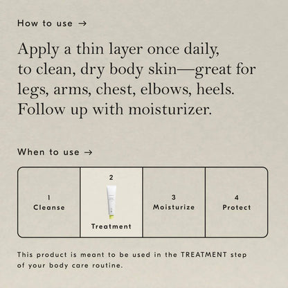 Smoothing Solution AHA Chemical Peel Body Exfoliator