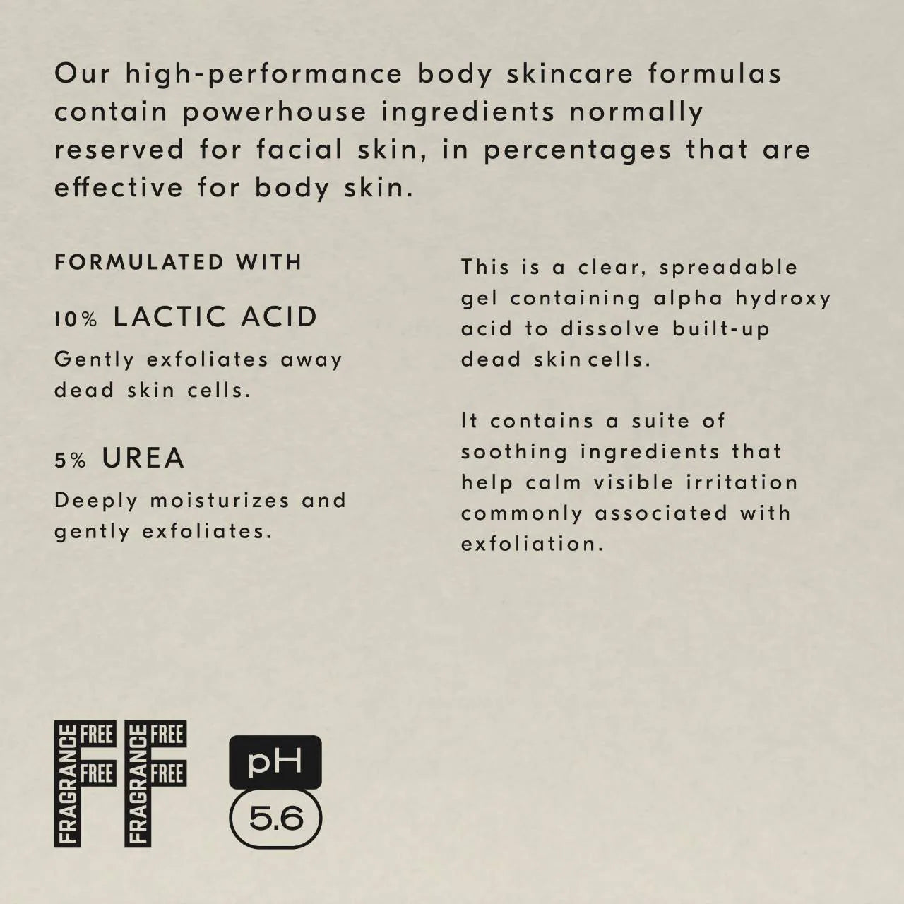 Smoothing Solution AHA Chemical Peel Body Exfoliator