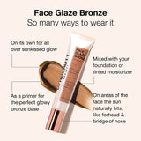 Bronze Face Glaze Gel Cream with Squalane, Ceramides & Hyaluronic Acid