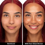 Bronze Face Glaze Gel Cream with Squalane, Ceramides & Hyaluronic Acid