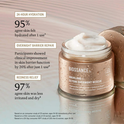 Ectoin Overnight Rescue Deep Repair Night Moisturizer + Squalane