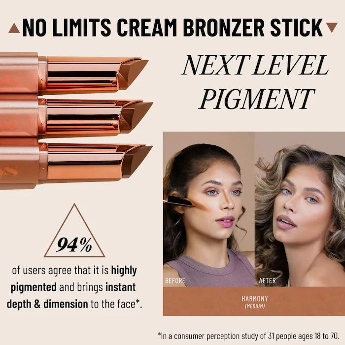 No Limits Cream Bronzer and Contour Stick