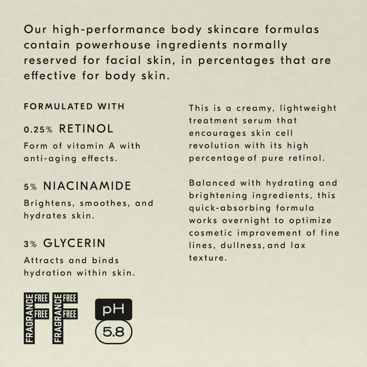 Software Update Retinol Body Serum