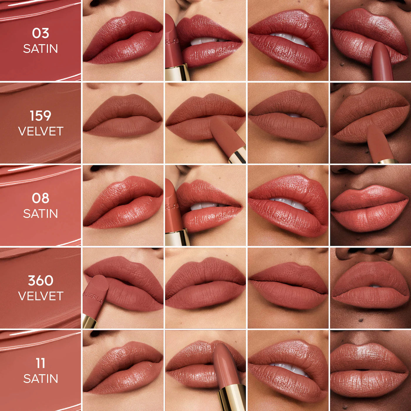 Rouge G Customizable Satin & Velvet Matte Lipstick