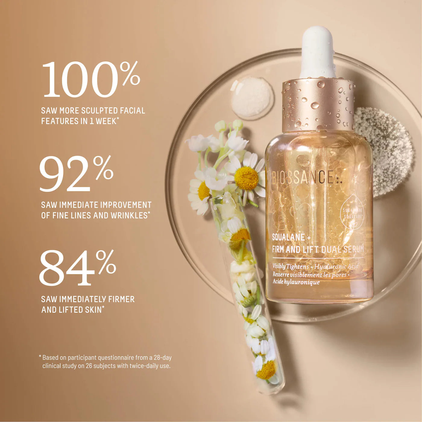 Firm and Lift Hydrating Dual Serum with Hyaluronic Acid + Squalane