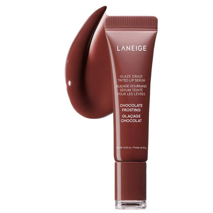 Glaze Craze Tinted Lip Serum - Chocolate Frosting