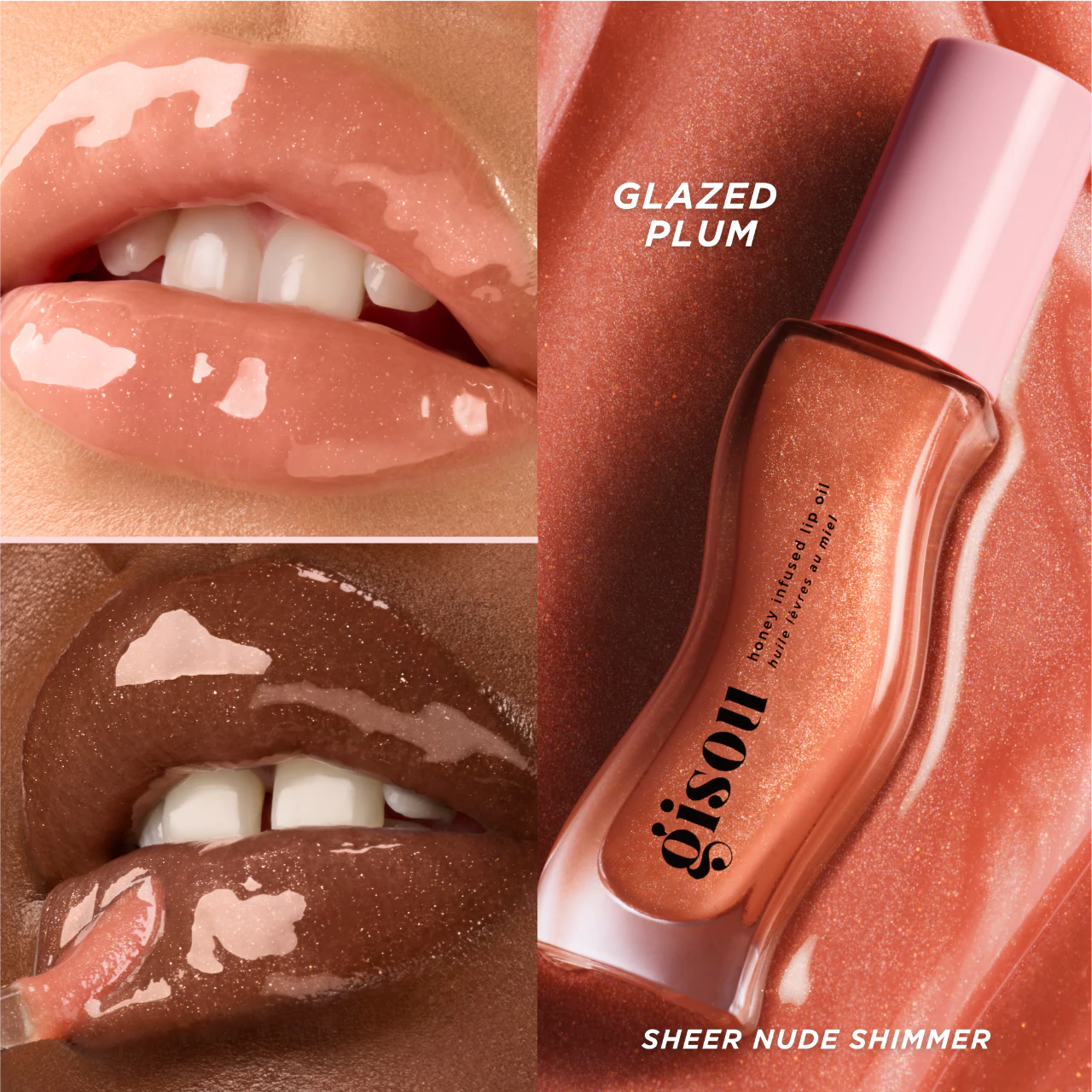 Honey Infused Lip Oil - Glazed Plum