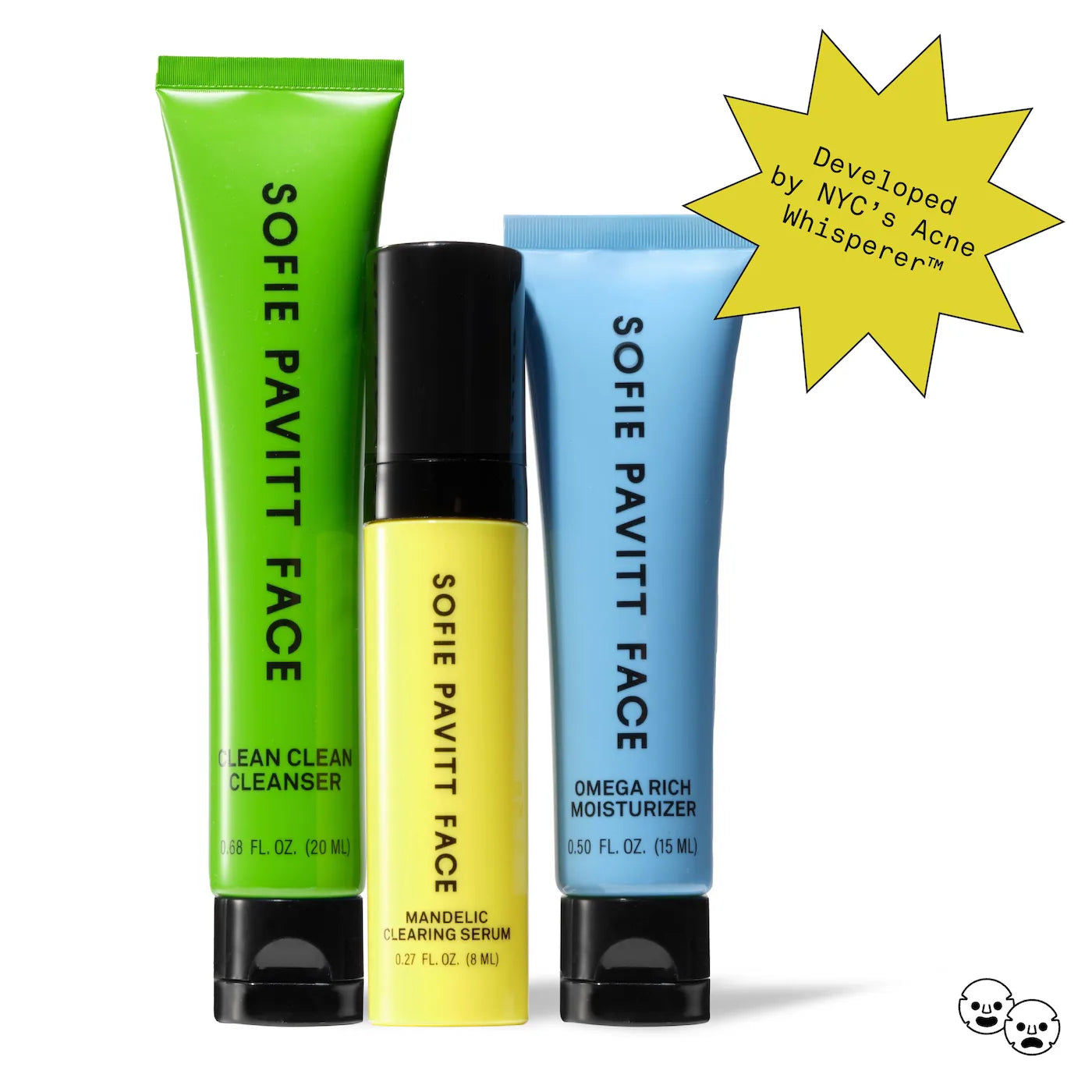 Clear Skin Trial Set: Cleanse, Treat, & Hydrate Minis Set