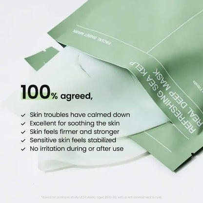 Refreshing Sea Kelp Real Deep Mask (4 pack)