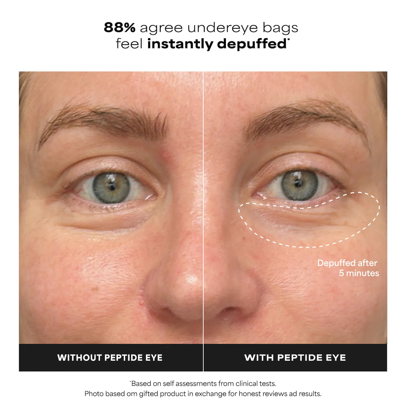 Pro-Collagen Peptide Firming Eye Gel Serum to Depuff & Lift