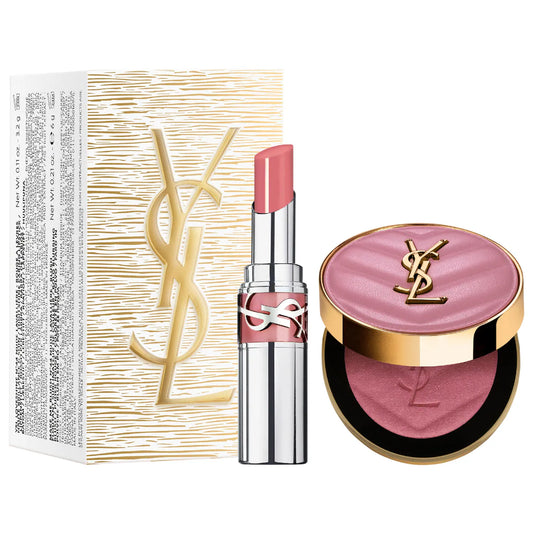 YSL Iconic Blush & Loveshine Lip Oil Set