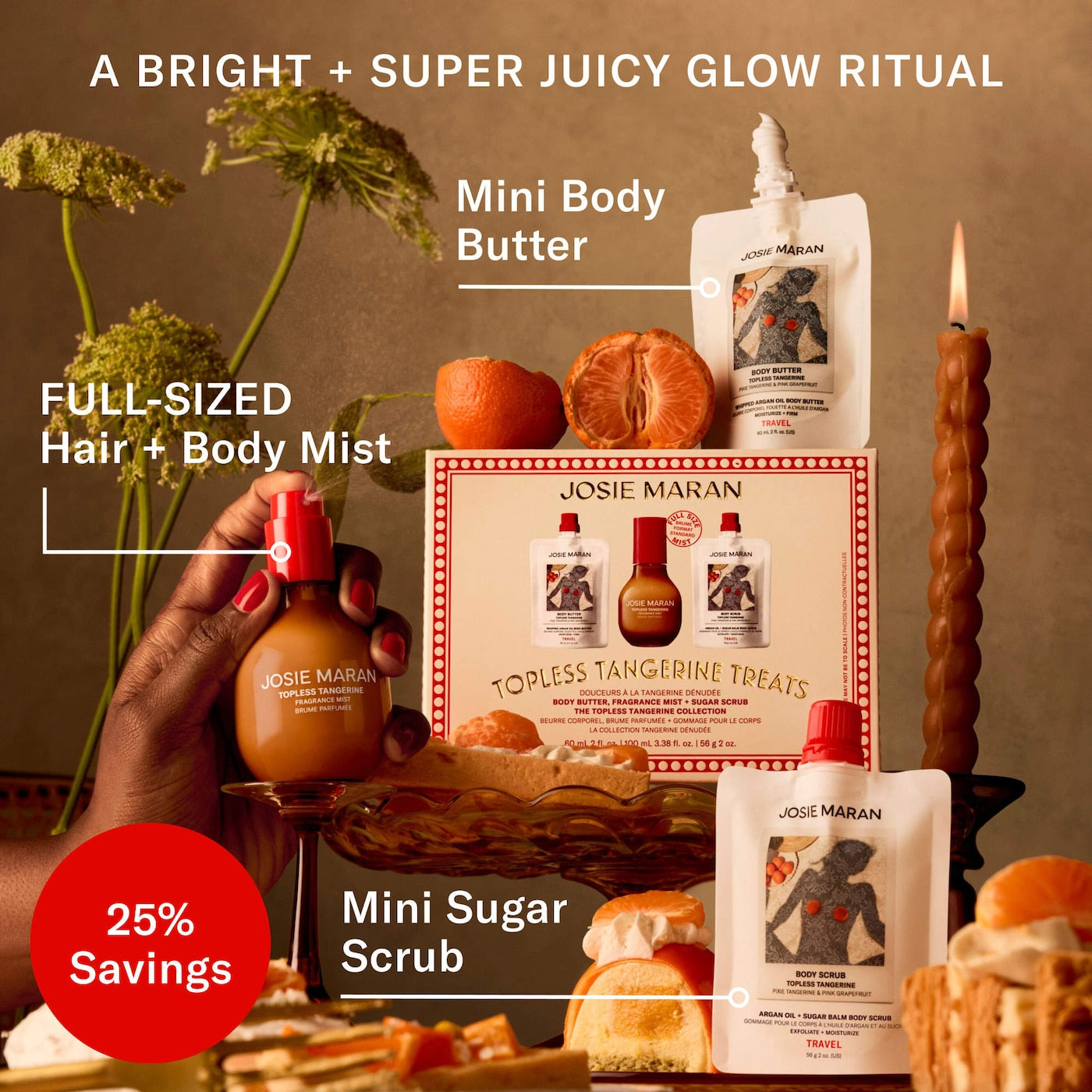 Topless Tangerine Treats Gift Set