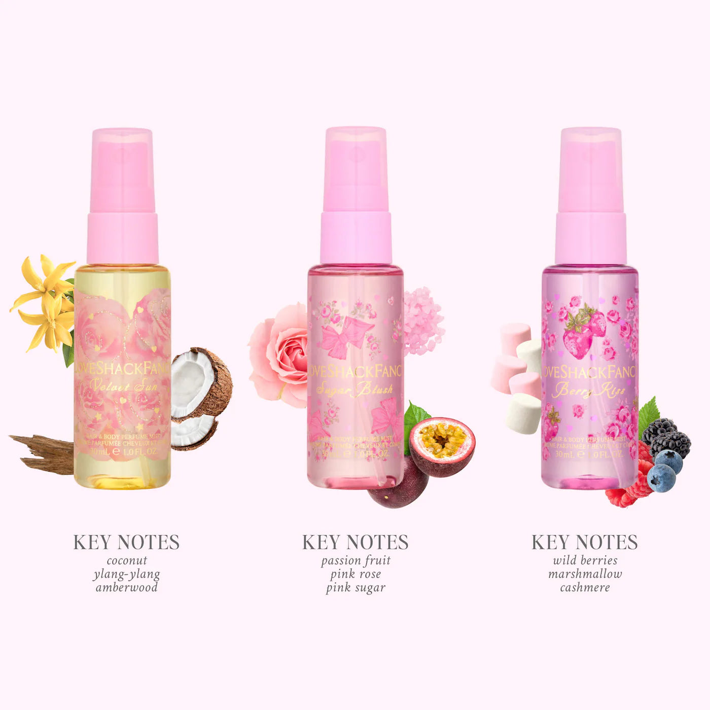 Mini Hair and Body Mist Perfume Discovery Set