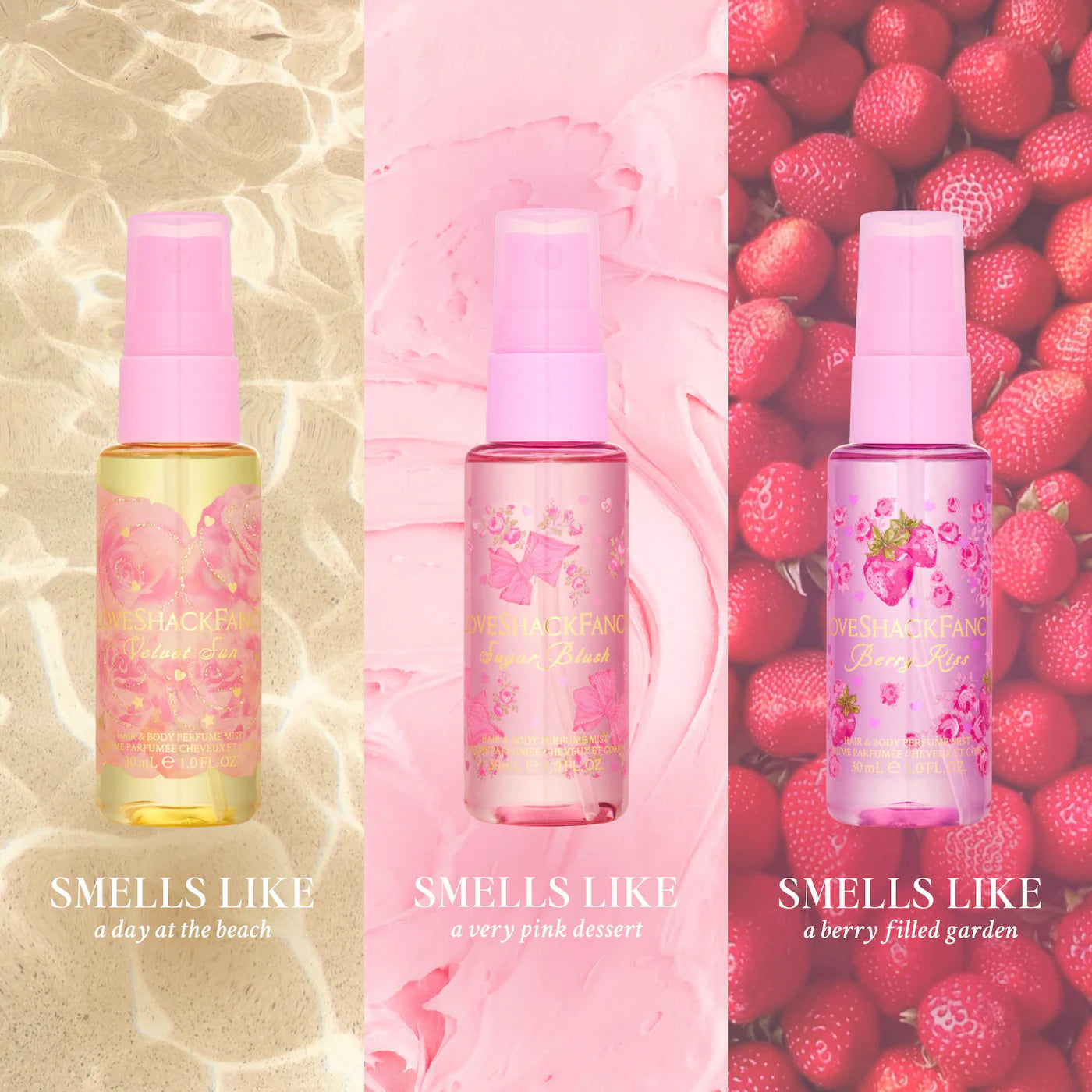Mini Hair and Body Mist Perfume Discovery Set