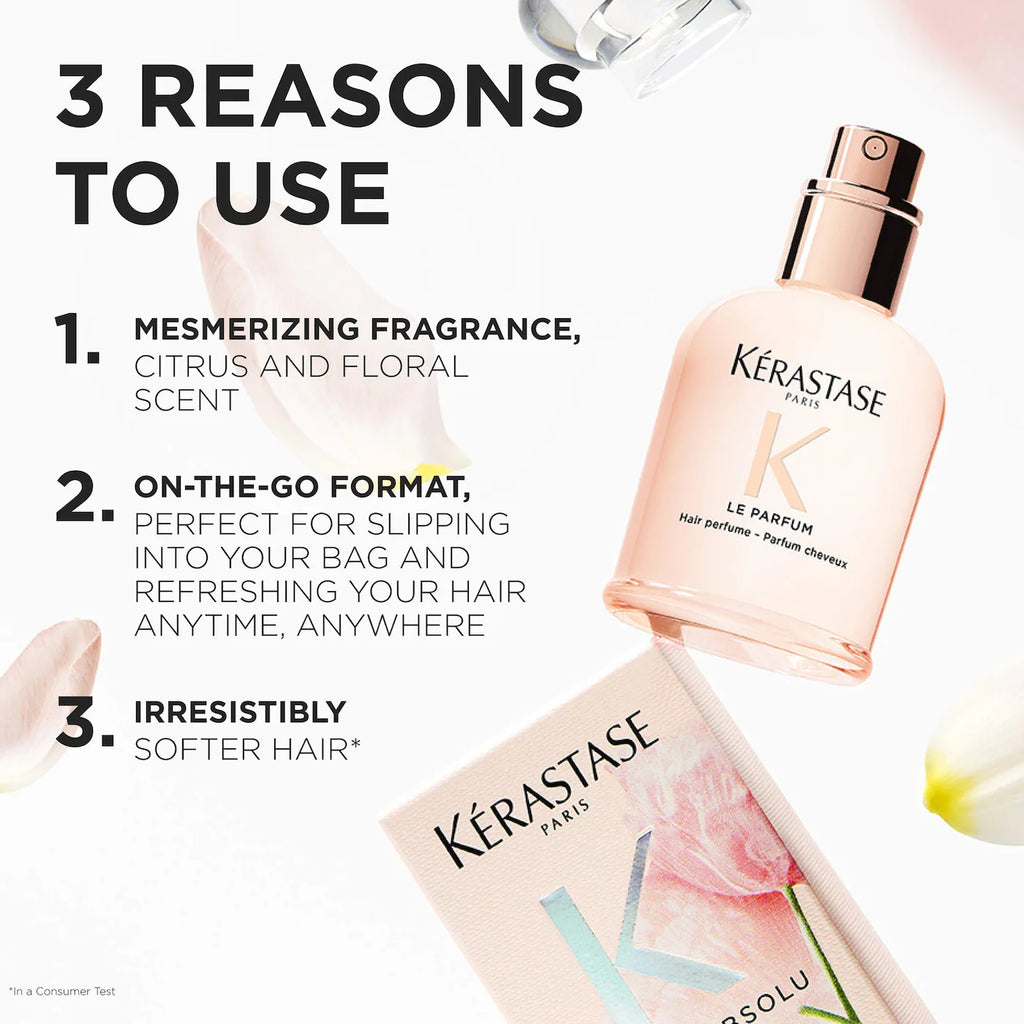 Gloss Absolu Hair Perfume with Citrus, Vanilla & Rose