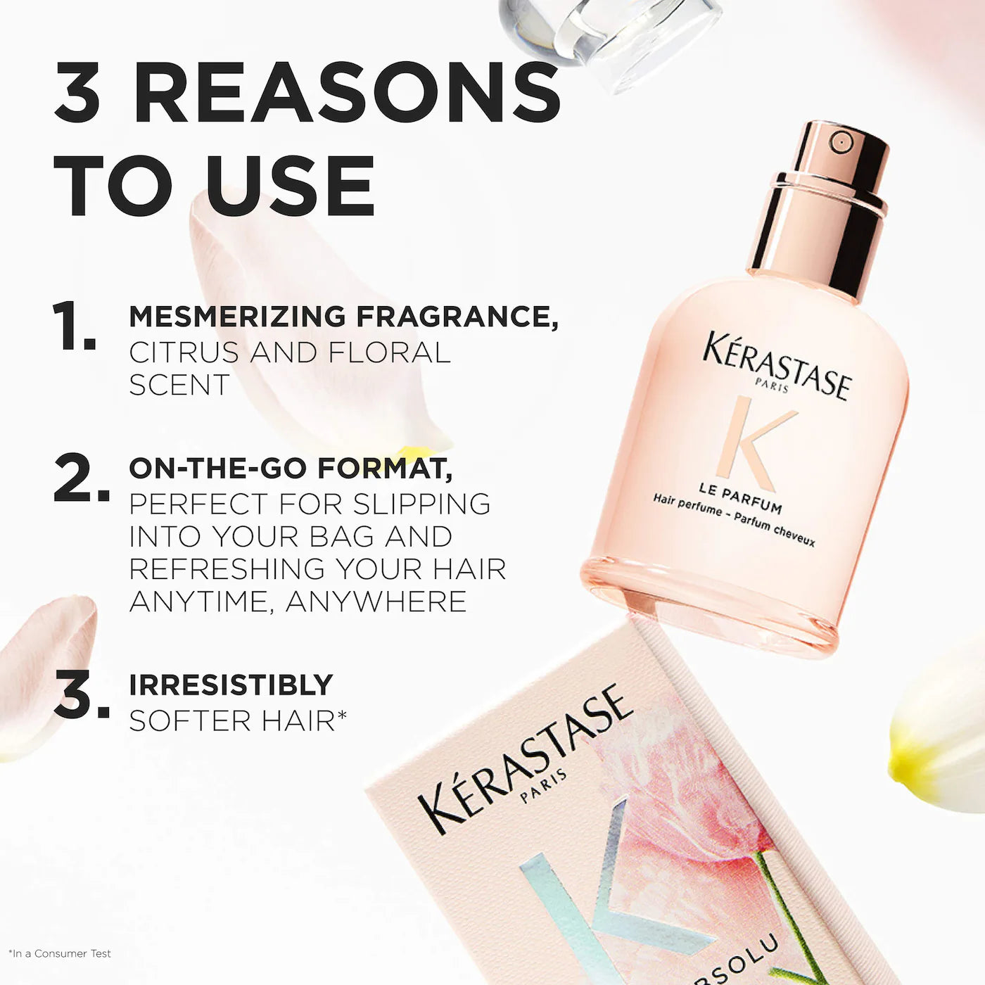 Gloss Absolu Hair Perfume with Citrus, Vanilla & Rose