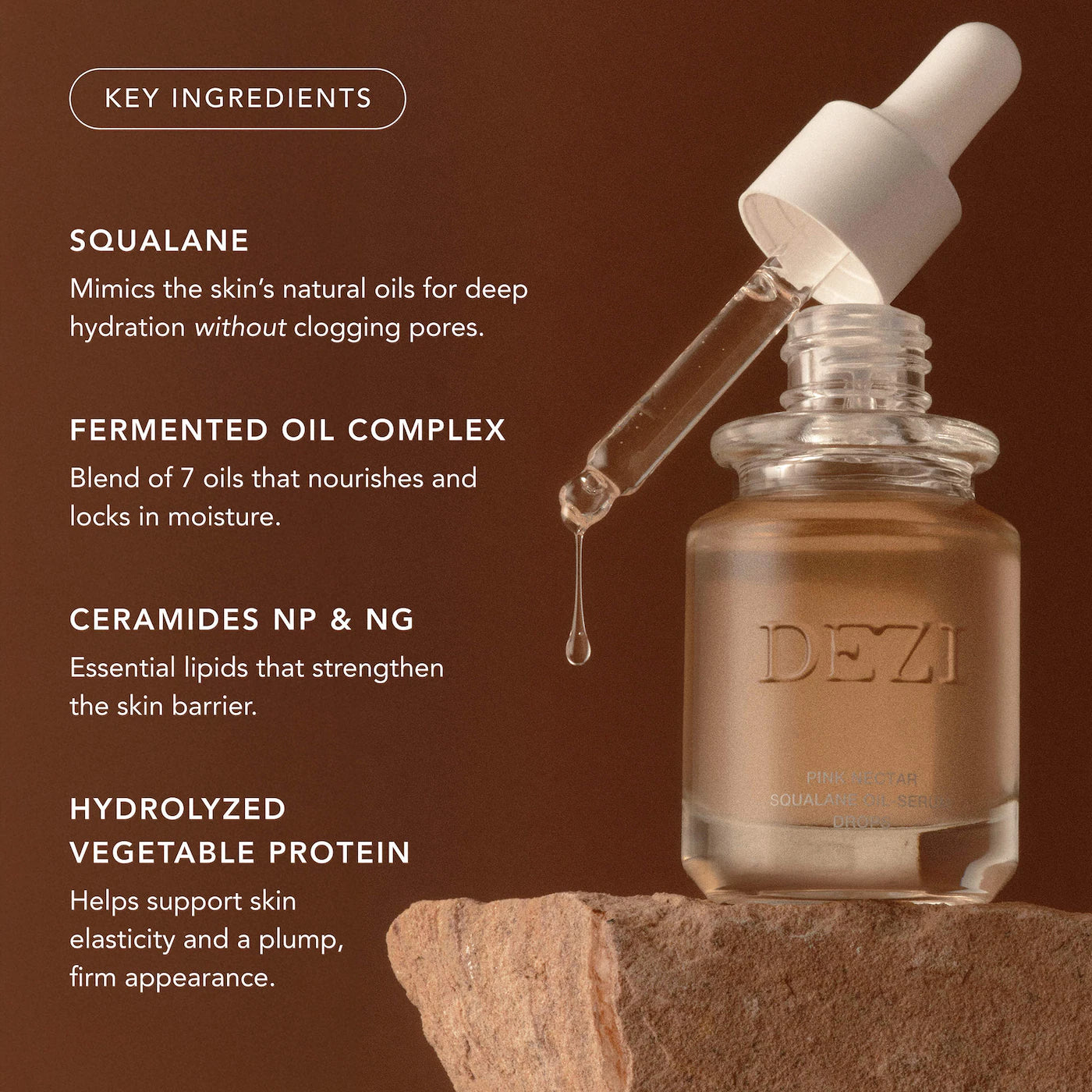 Pink Nectar Squalane Oil-Serum Hydrating Drops