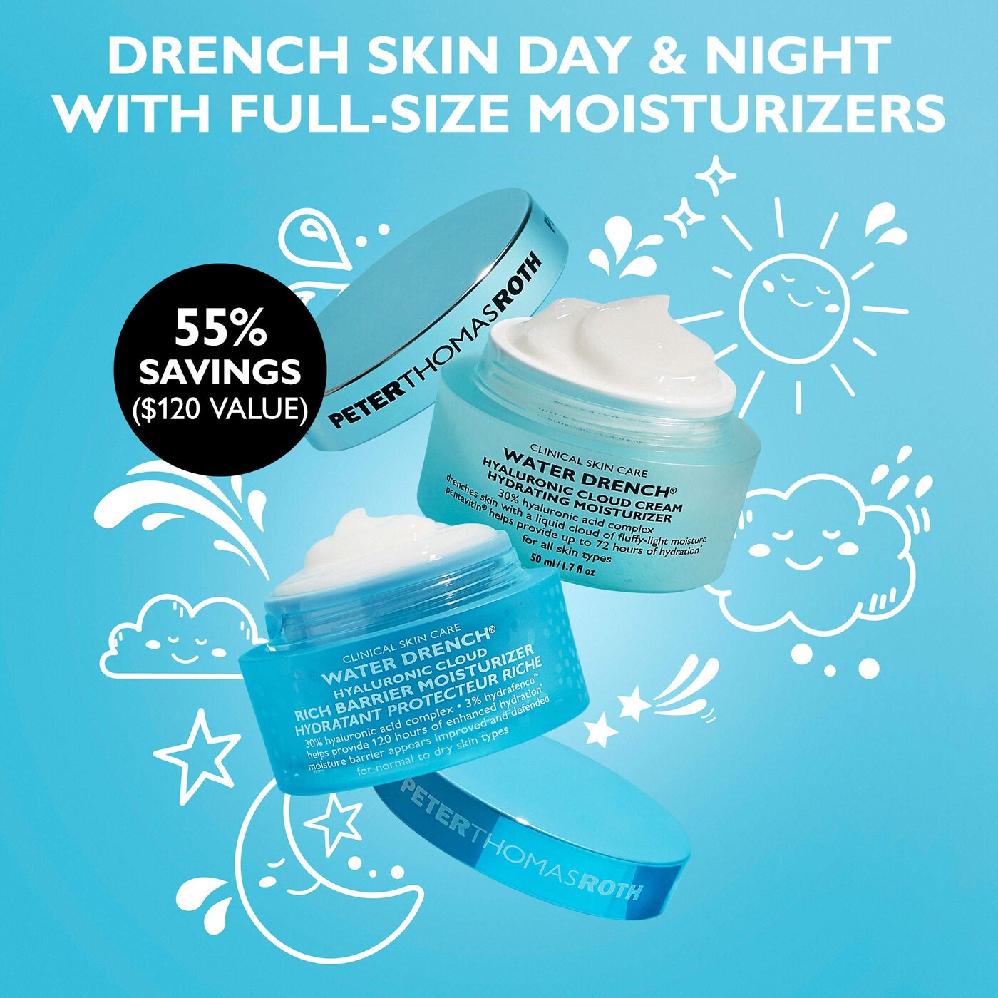 Full-Size Day & Night Cloud Creams